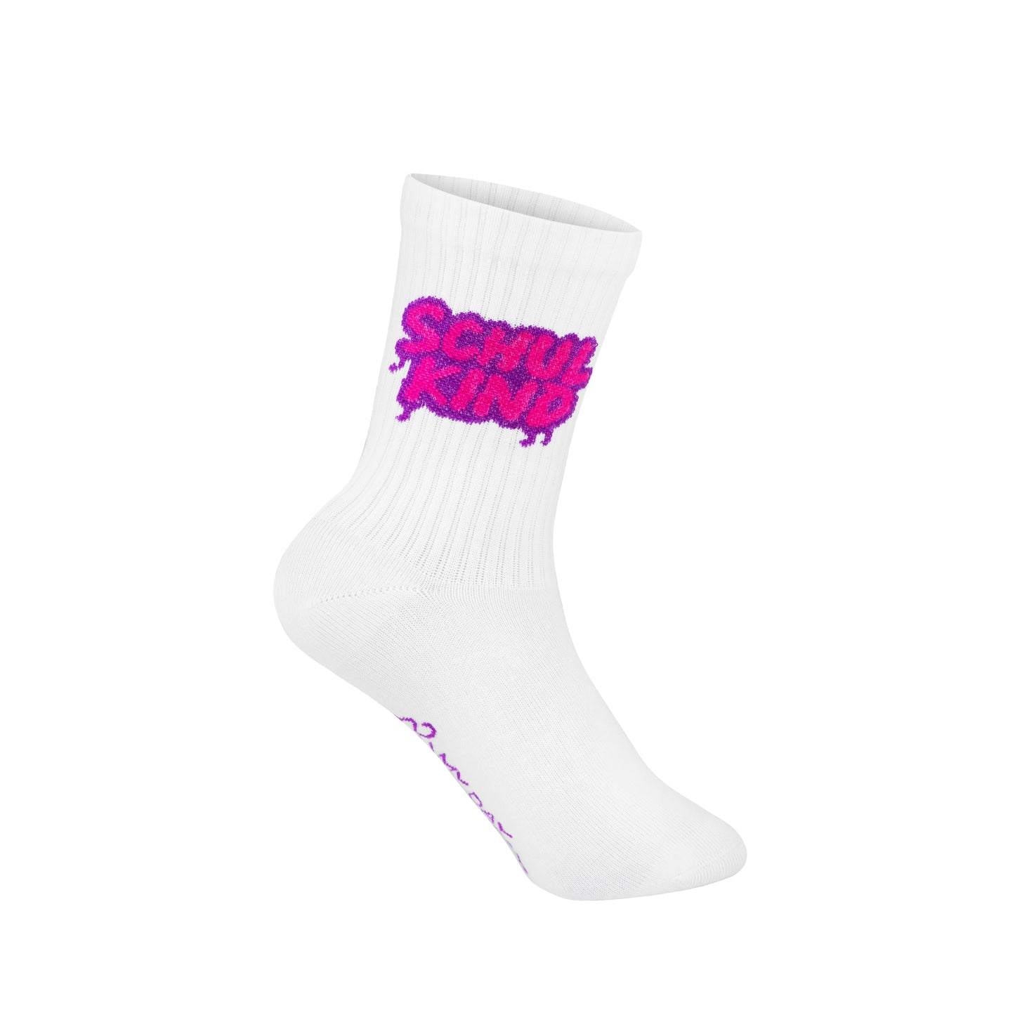 Kindersocken "SCHULKIND", Graffiti Pink