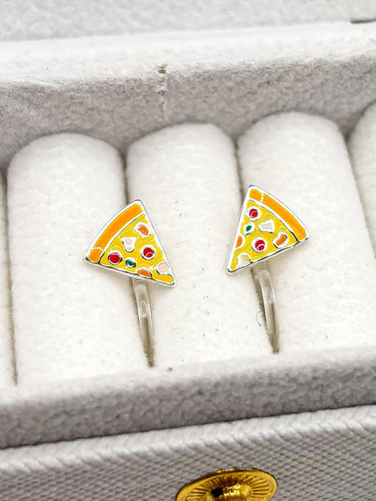Pizza - Ohrclips für Kinder