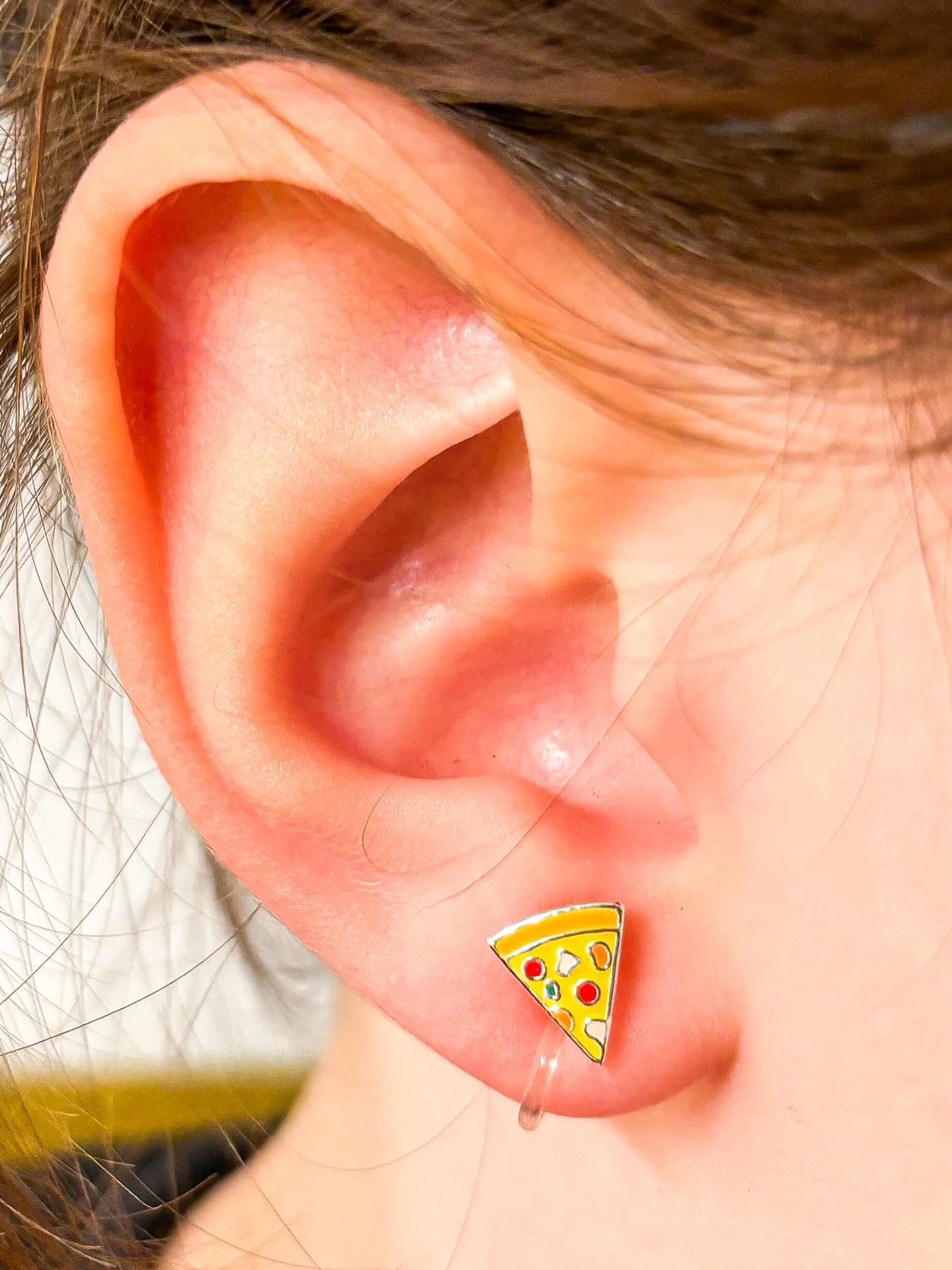 Pizza - Ohrclips für Kinder