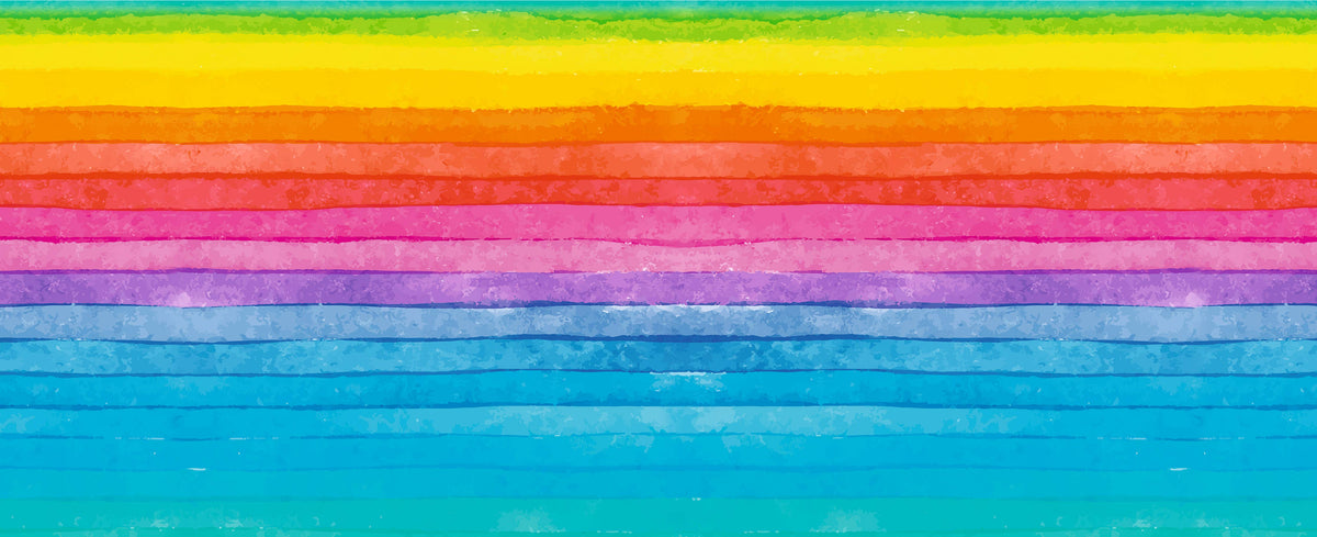 Laternen-Bastelset "Regenbogen Streifen"
