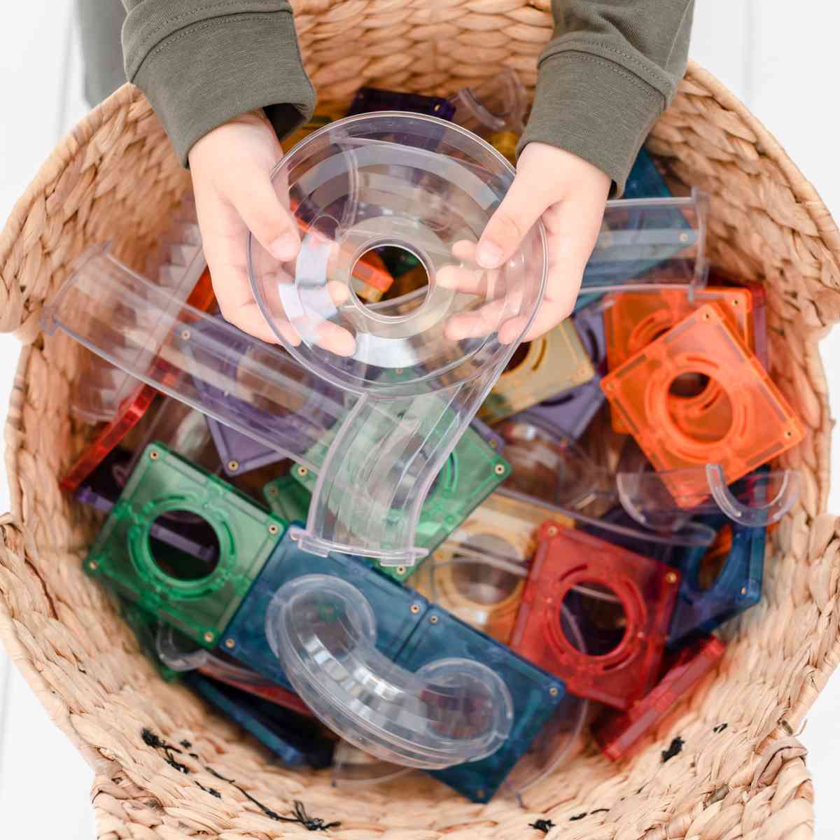 CONNETIX Magnetbausteine Kugelbahn Rainbow Ball Run Pack - 92 Teile