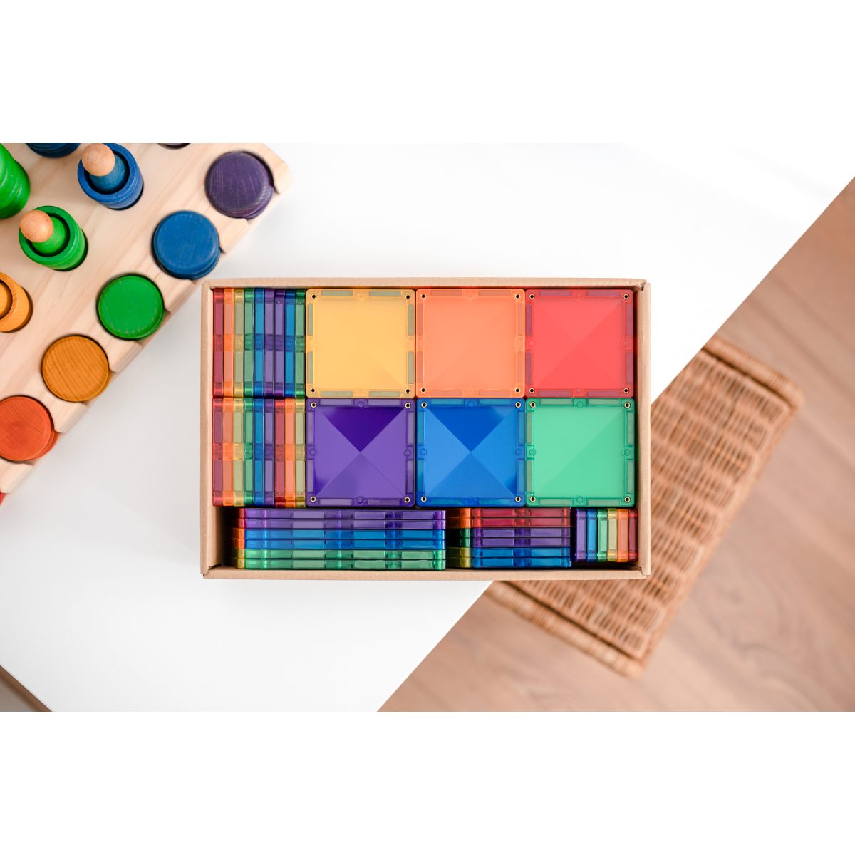 CONNETIX Magnetbausteine Rainbow Creative Pack - 102 Teile