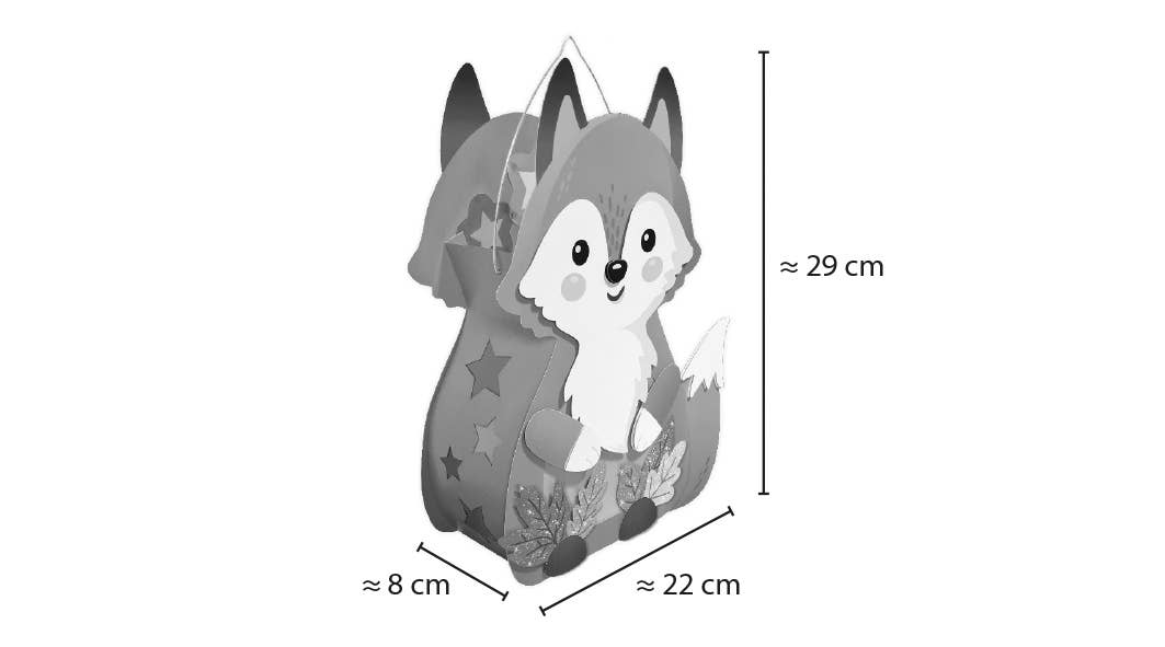 Laternen-Bastelset "Fuchs"
