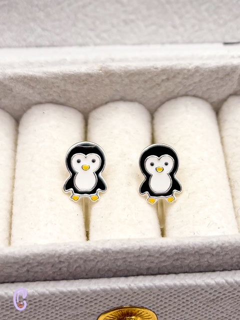Pinguine - Ohrclips für Kinder