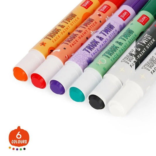 Set mit 6 Halloween Schminkstiften - "Trick & Twist"