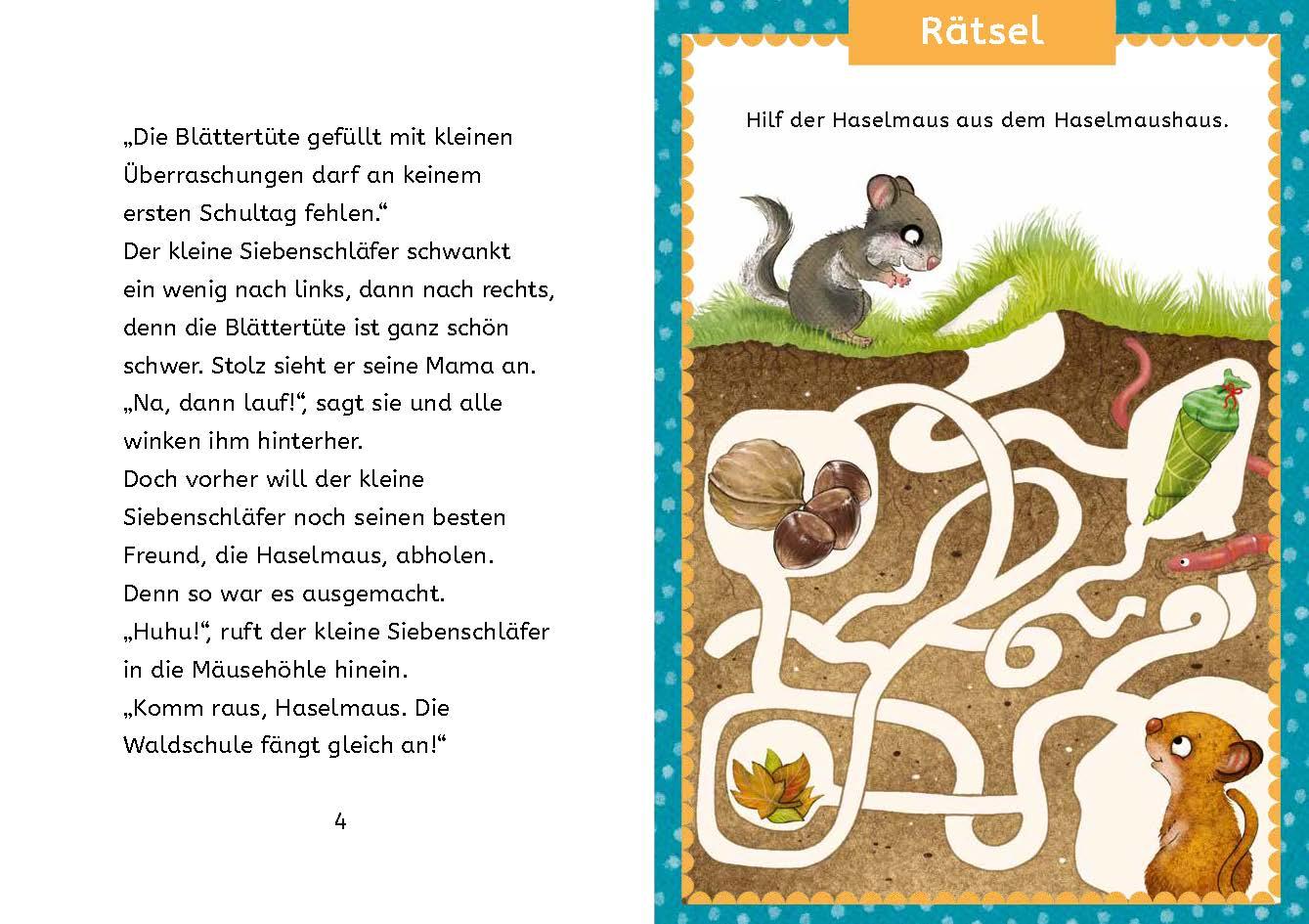 Kleine Lesehelden: Der kleine Siebenschläfer kommt in die Schule