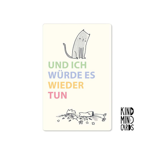Postkarte "Und ich würde es wieder tun"